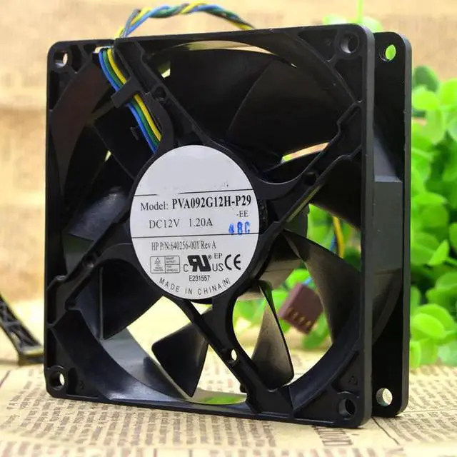 Main image of 9025 9cm pva092G12H-P29-EE HP 640256-001 12V 4-wire cooling fan