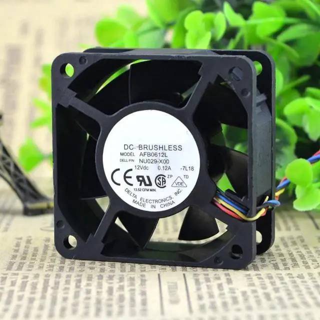 Main image of 6025 AFB0612L 12V 0.12A 6cm 6 cm 4-wire temperature control mute chassis fan