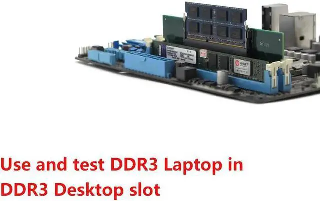 Alt view image 3 of 4 - DDR3 Laptop to Desktop DDR3 Memory RAM Connector Adapter Card 1.5V DDR3 Converter Card Adapter Card