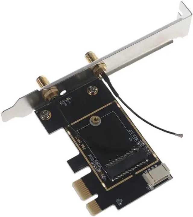 Main image of Desktop Wireless Network M.2(Ngff-) WiFi Card to PCIe 1X Adapter Converter with Bluetooth-compatible Cable