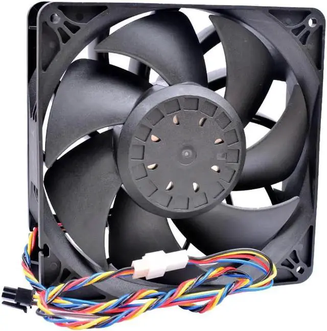 Alt view image 4 of 4 - 14038 14cm 140x140x38mm 140mm fan DC12V 3.60A 4 lines large air volume suitable for supercomputer server chassis cooling fan