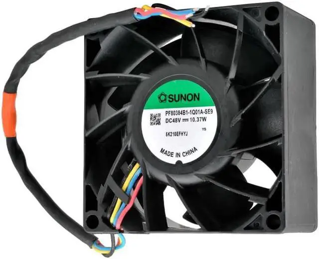 Alt view image 2 of 5 - PF80384B1-Q01A-SE9 8cm 80mm fan 80x80x38mm DC48V 10.37W 4 lines Cooling fan for server inverter car