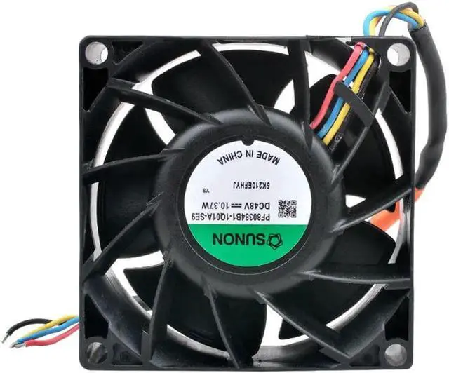 Alt view image 5 of 5 - PF80384B1-Q01A-SE9 8cm 80mm fan 80x80x38mm DC48V 10.37W 4 lines Cooling fan for server inverter car