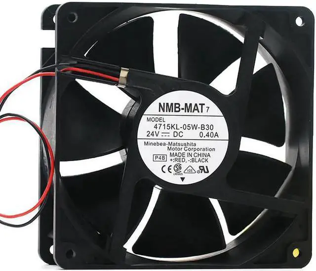 Alt view image 2 of 4 - For NMB 4715KL-05W-B30 4715KL-05W-B39 12038 24V 0.36A double ball frequency converter axial cooling fan