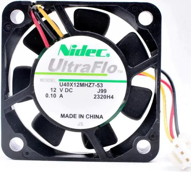 Alt view image 4 of 4 - U40X12MHZ7-53 4cm 40mm fan 4010 40x40x10mm DC12V 0.10A LCD fan with large air volume and small cooling fan