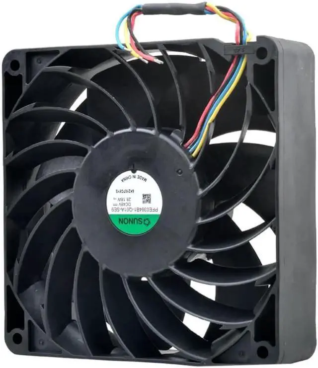 Alt view image 2 of 5 - PFE0384B1-Q01A-SE9 14cm 140mm fan 140x140x38mm DC48V 28.18W 4 lines Cooling fan for server inverter car