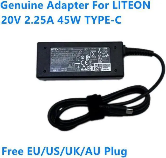 Main image of 20V 2.25A 45W Type-C LITEON PA-1450-78 AC Adapter For 5V/9V/15V 3A 45W Laptop Charger Power Supply