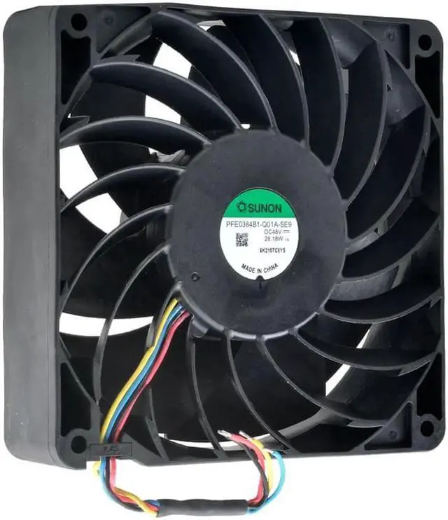 Alt view image 5 of 5 - PFE0384B1-Q01A-SE9 14cm 140mm fan 140x140x38mm DC48V 28.18W 4 lines Cooling fan for server inverter car