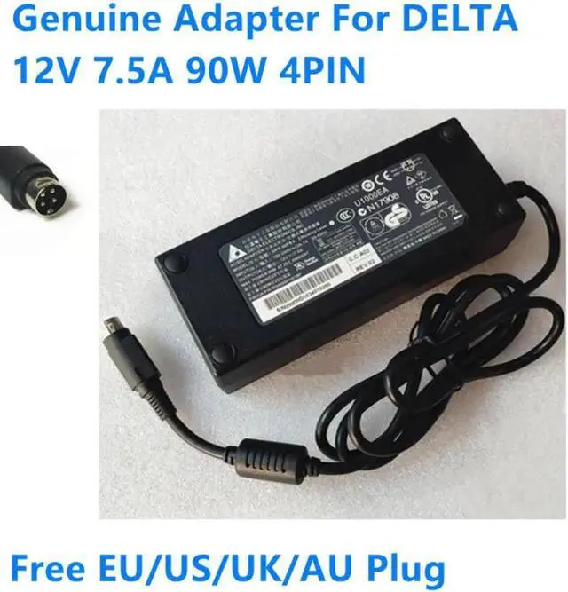 Main image of DELTA 12V 7.5A 4PIN 90W DPS-90FB A Power Supply AC Adapter Charger