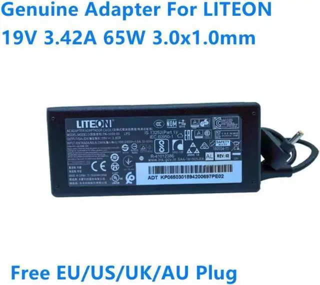 Main image of 19V 3.42A 65W 3.0x1.0mm LITEON PA-1650-50 LPS AC Adapter For Laptop Power Supply Charger