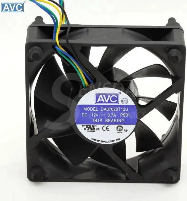 Main image of For AVC DA07020T12U 7CM 70mm cpu case cooling fans 7020 DC 12V pwm tempreture cooler