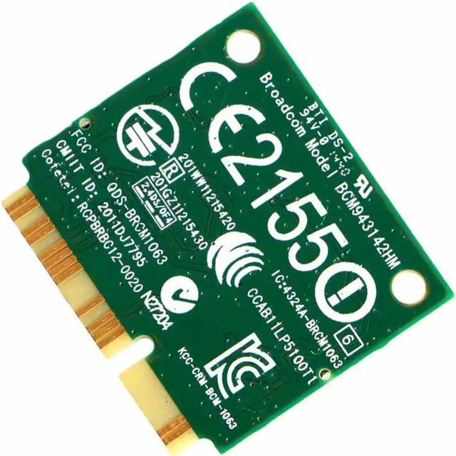 Alt view image 2 of 4 - DW1704 R4GW0 BCM943142HM Wireless WiFi 300Mbps Bluetooth 4.0 MiniPCI-E Card