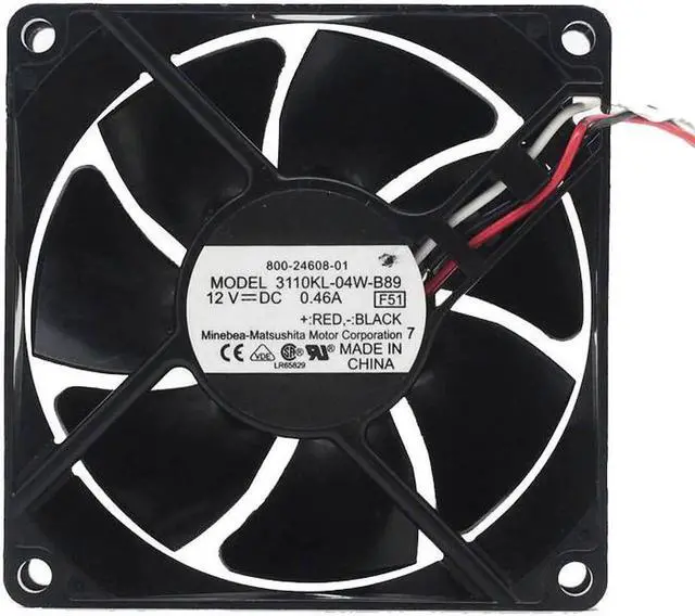 Main image of For NMB 3110KL-04W-B89 8025 8cm 12V 0.46A ultra-durable double ball bearing fan for For NMB 80*80*25mm