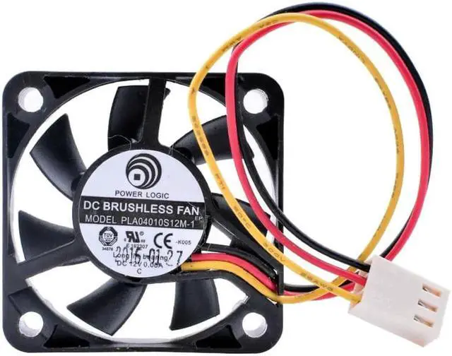 Alt view image 4 of 4 - PLA04010S12M-1 4cm 40mm fan 4010 40x40x10mm DC12V 0.08A Computer CPU North and South Bridge small cooling fan