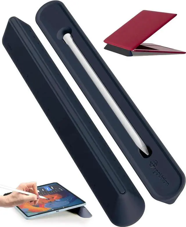 Main image of 3 in 1 Silicone Laptop Stand Keyboard Riser for Ergonomic Typing/Reading Portable Laptop Cooling Stand for Home Office School and Travel Oval Base Midnight