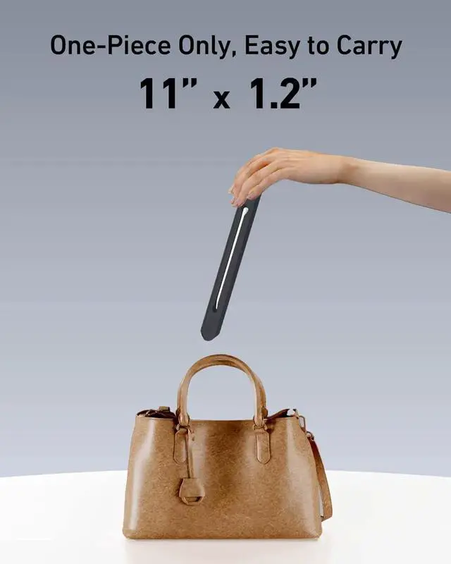 Alt view image 2 of 6 - 3 in 1 Silicone Laptop Stand Keyboard Riser for Ergonomic Typing/Reading Portable Laptop Cooling Stand for Home Office School and Travel Oval Base Midnight