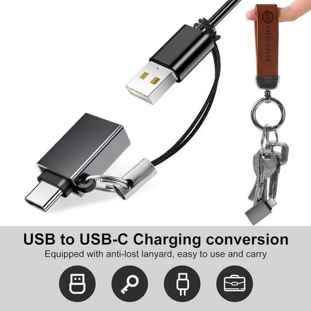 Alt view image 5 of 7 - USB C to USB Adapter 6 Pack USBC to USB Adapter USB A to USB C Adapter USB to USBC Adapter USB-C to USB Adapter C to USB Adapter for MacBook Pro/Air iPad Pro and More(Grey)