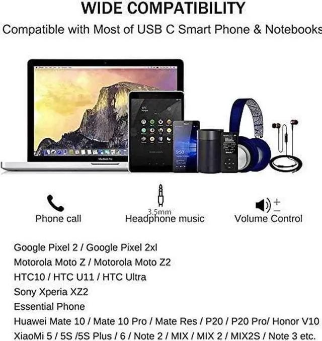 Alt view image 3 of 7 - Samsung Galaxy S23 Headphone Adapter USB C to AUX Mic Jack with PD 60W Fast Charging for Stereo Earphones Compatible with Samsung Galaxy S23 S22 S21 S21+ Google Pixel 6 5 4 3 XL