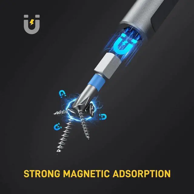 Alt view image 2 of 7 - 42 in 1 Magnetic Screwdriver Screwdriver Set Multi Bit Ratcheting Screwdriver Set with Storage Case Repair Tool Kit for Computer Eyeglass Bicycles Watch Ring Doorbell Furniture and DIY