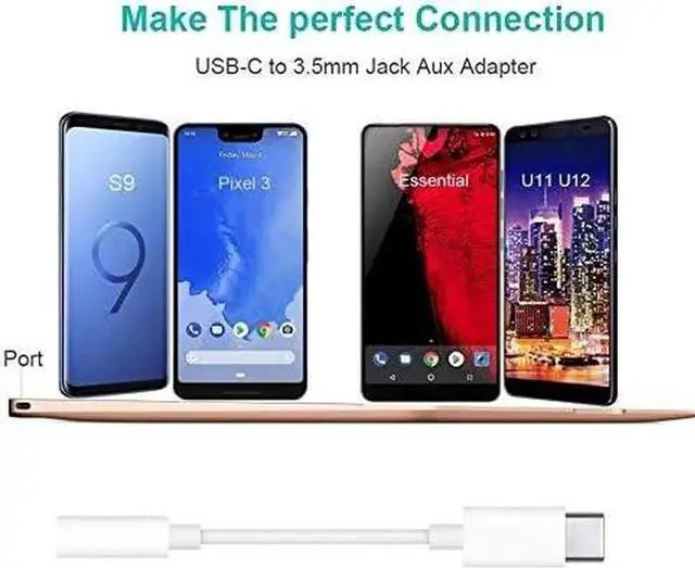 Alt view image 7 of 7 - Samsung Galaxy S23 Headphone Adapter USB C to AUX Mic Jack with PD 60W Fast Charging for Stereo Earphones Compatible with Samsung Galaxy S23 S22 S21 S21+ Google Pixel 6 5 4 3 XL