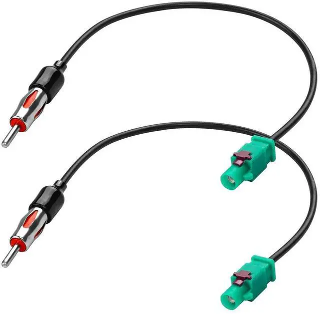 Main image of Car Universal Vehicle Radio Antenna Adapter,Fakra Z Male to DIN ISO Male Plug Antenna Connector Cable for Car Audio HD Radio Head Unit CD Media Receiver-30CM (2 PCS)