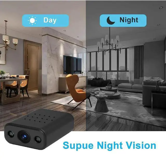 Alt view image 2 of 6 - Security Camera for 4K, Mini Security Cameras Wireless wifi, Small Camera Security, Indoor Surveillance Camera with Night Vision, Motion Detection, Sound Recording