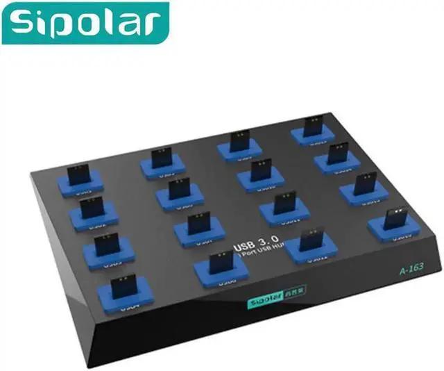 Main image of best desktop 16 ports USB 3.0 duplicator hub USB flash driver copier with free copy software