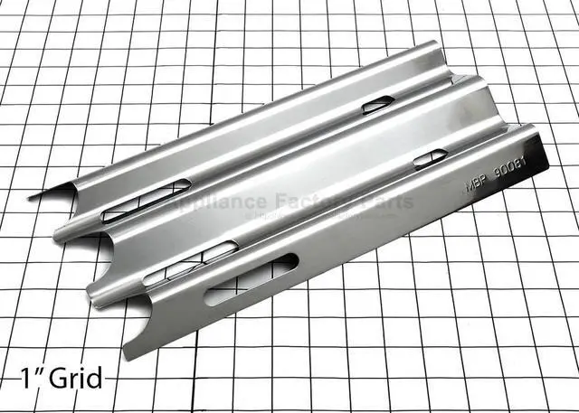 Main image of Appliance Factory Parts 90081 heat plate, ss, 14.5 x 7.25; Jenn Air, V