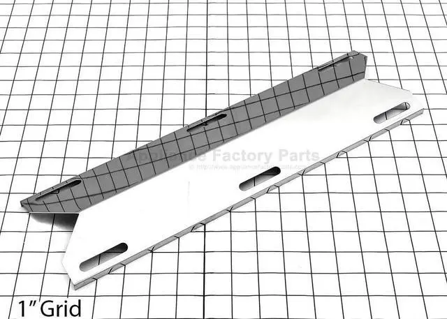 Main image of Appliance Factory Parts 93041 heat plate, 304 ss, 17.3125 x 4.9375, Ch