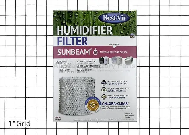 Alt view image 3 of 3 - Appliance Factory Parts HWF64 WICK FILTER ROUND 8 3/4X