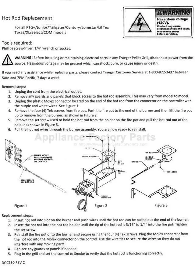 Alt view image 4 of 4 - Appliance Factory Parts KIT0088 HOT ROD