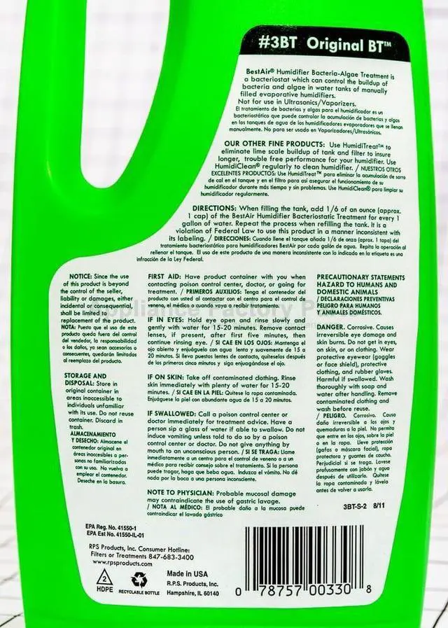 Alt view image 2 of 2 - Appliance Factory Parts AC802 HUMIDIFIER BACTERIOSTATIC WATER TREATMEN