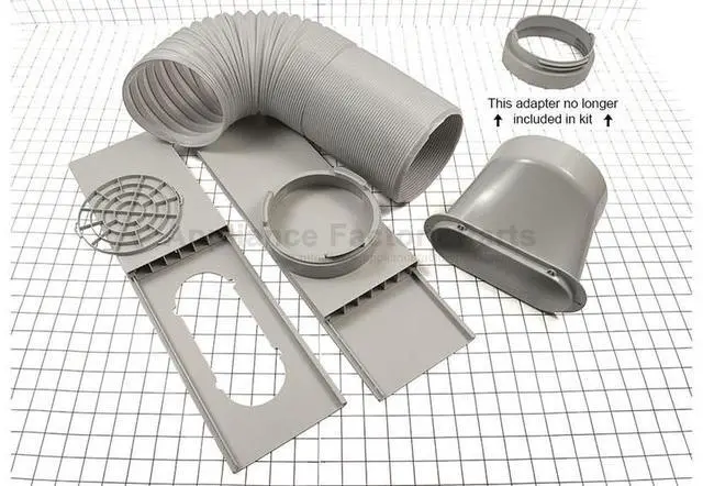 Alt view image 2 of 4 - Appliance Factory Parts COV31735401 Duct exhaust hose and window kit