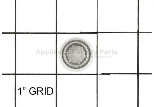 Alt view image 2 of 3 - Appliance Factory Parts 00801-1940 .437 Cap Nut -white