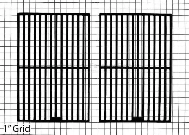 Main image of Appliance Factory Parts 69112 grid, ci, 17.3125 x 23.375; Weber