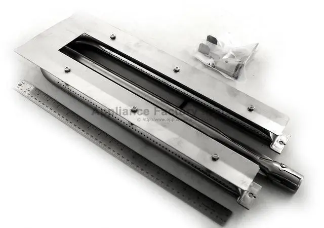 Alt view image 2 of 4 - Appliance Factory Parts 15481 burner, pipe, ss, 21.875 x 6.125; Viking