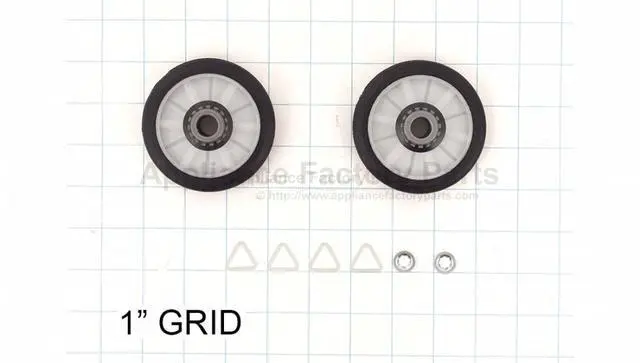 Alt view image 3 of 3 - Appliance Factory Parts 349241T DRUM ROLLER AFTERMARKET