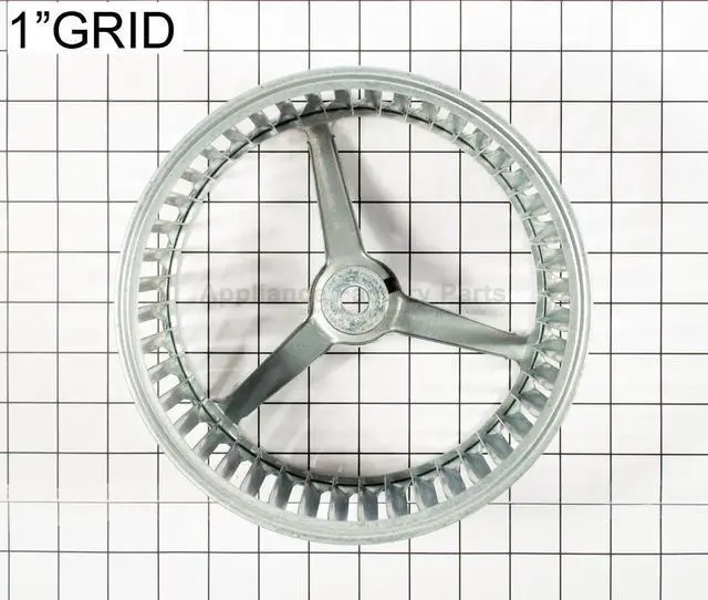 Alt view image 2 of 2 - Appliance Factory Parts 110747 BLOWER WHEEL - 8" (LEFT WHEN FACING REAR