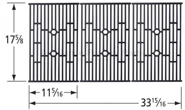Alt view image 2 of 3 - Appliance Factory Parts 63883 GRID, CI, 17.625 X 33.9375