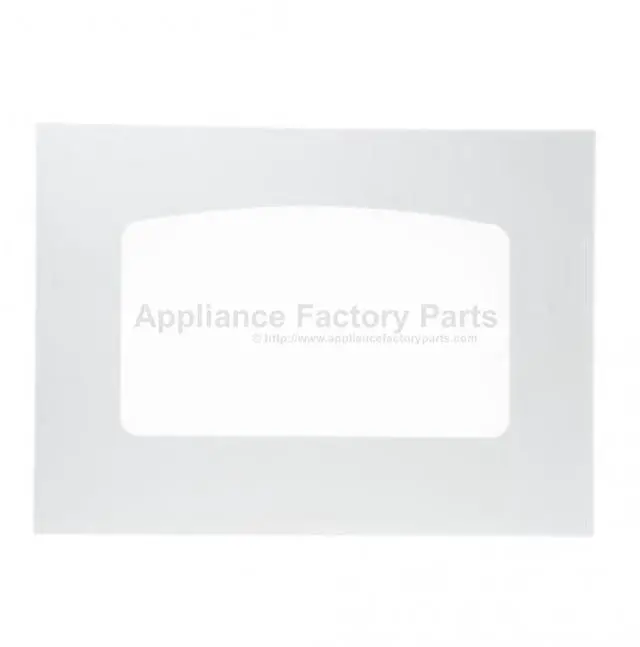 Main image of Appliance Factory Parts WB56T10187 RANGE OVEN DOOR GLASS - WHITE