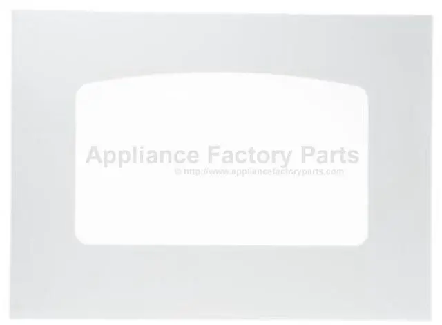 Alt view image 3 of 3 - Appliance Factory Parts WB56T10187 RANGE OVEN DOOR GLASS - WHITE