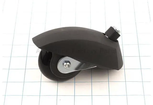 Main image of Appliance Factory Parts W20136401058 Rear wheel w/ caster complete - black.