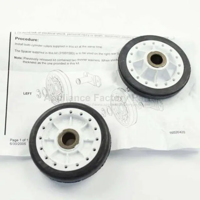 Main image of Appliance Factory Parts LA-1008 REAR ROLLER KIT AFTERMARKET