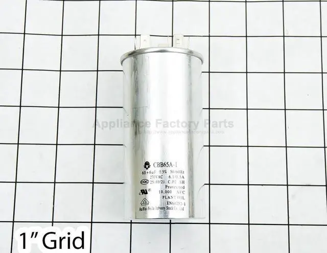 Alt view image 3 of 3 - Appliance Factory Parts 0CZZA20001L CAPACITOR, DRAWING QB# UFCAP20001L