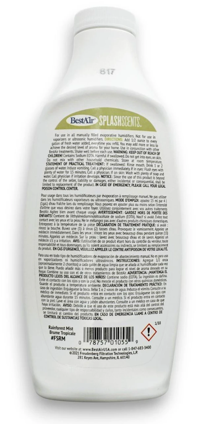 Alt view image 2 of 7 - Appliance Factory Parts FSRM6 HUMIDAFRESH RAINFOREST MIST WATER TREATM