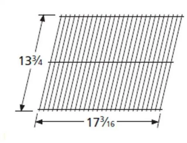 Main image of Appliance Factory Parts 40711 grid, ch stl wire, 13.75 x 17.1875; Unif