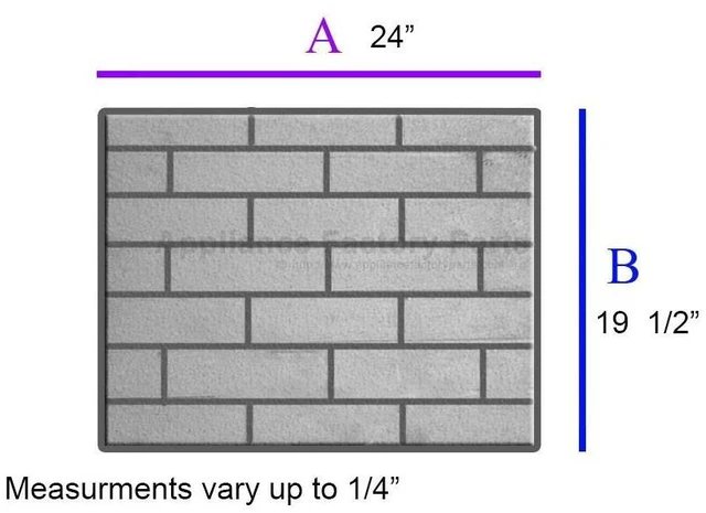 Main image of Appliance Factory Parts 3034104K BACK BRICK SC42 SERVICE