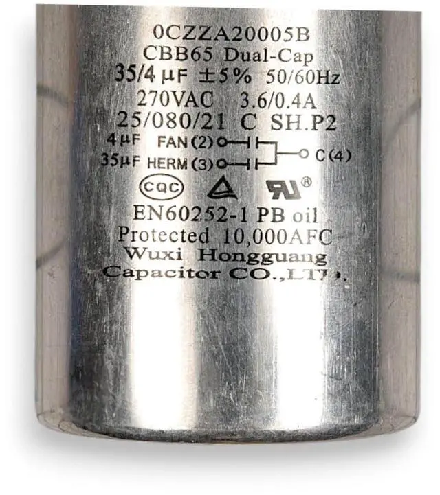 Alt view image 6 of 6 - Appliance Factory Parts 0CZZA20005B CAPACITOR