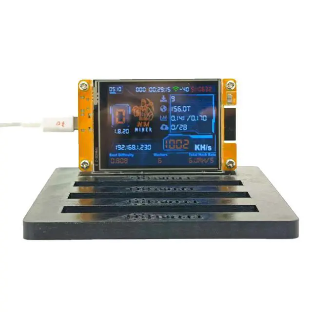 Alt view image 4 of 5 - 4PCS Bitcoin Miner NerdMiner V2 NMMiner ESP-WROOM-32 ESP32 Development Board 2.8 inch Smart Display Lucky Miner Hashrate Module 980KH/s Crypto Solo Lottery Miner