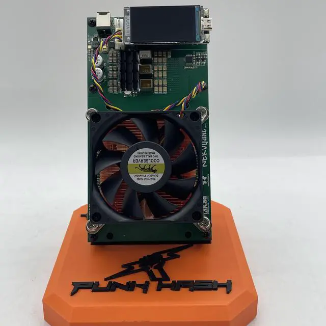 Alt view image 3 of 3 - NerdMiner NerdQaxe++ Bitcoin Miner | BM1370 Chip | 4.8TH/s Hashrate | 76W Low Power Consumption | 40dB Quiet | WiFi Wireless Connection | Portable Mini Design